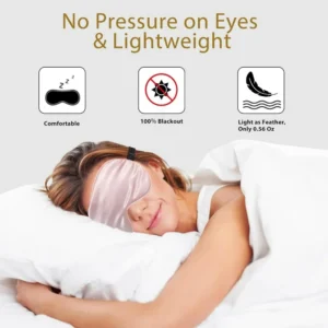 4 Pack Silk Sleep Mask - 100% Blackout, Zero Eye Pressure