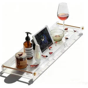 Bathtub Tray, Luxury Bath Caddy Tub Table